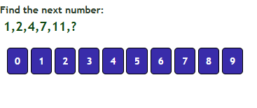 Easy math puzzle 3 level 1 based on number sequences to improve logical thinking skills