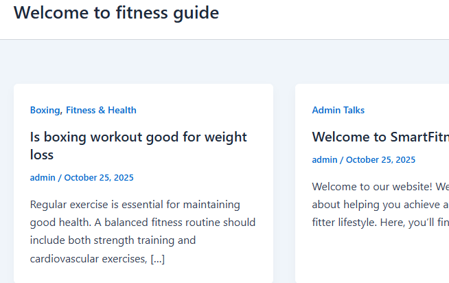 Fitness tips online