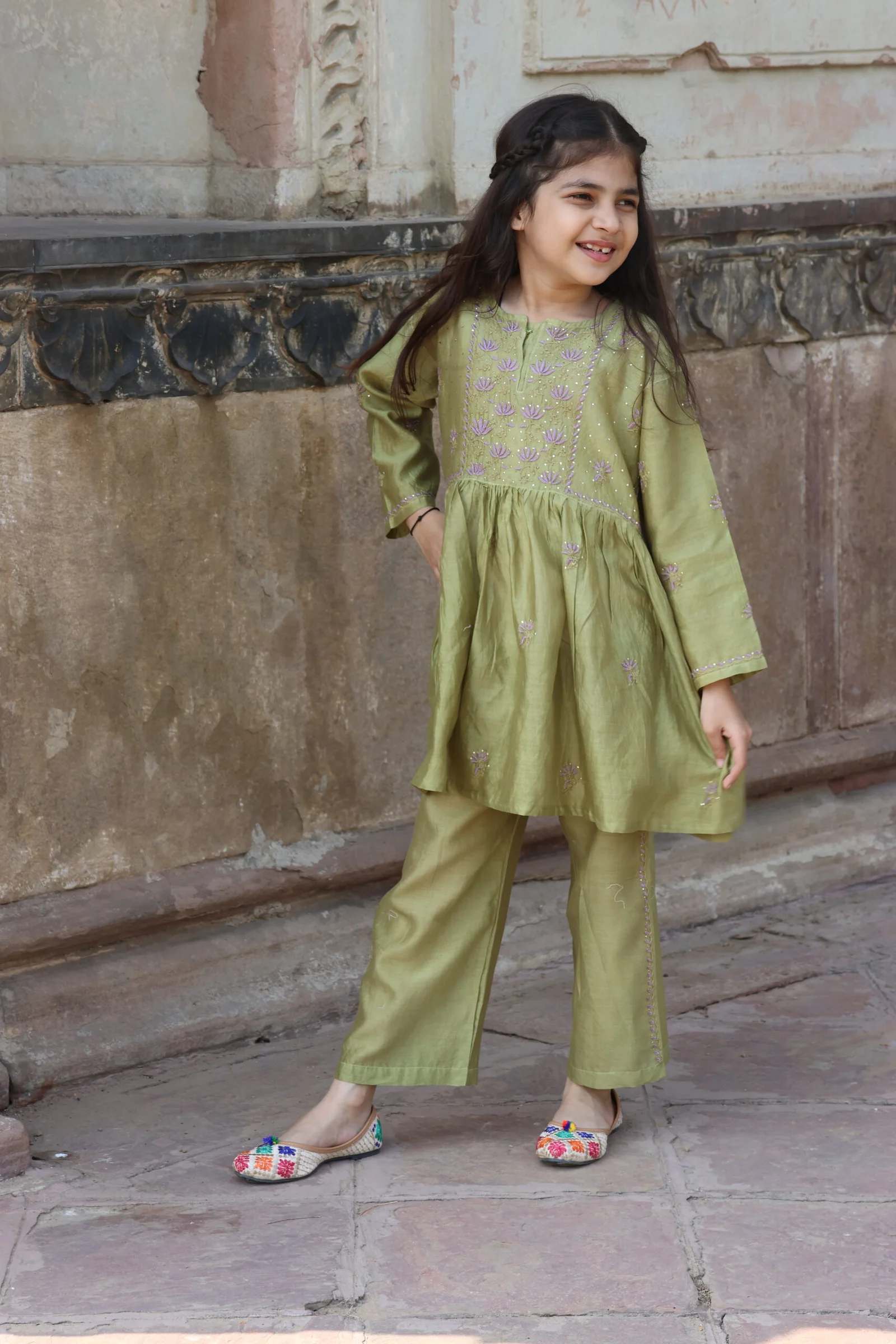 Chikankari Pure Cotton Kurti with Traditional Handwork