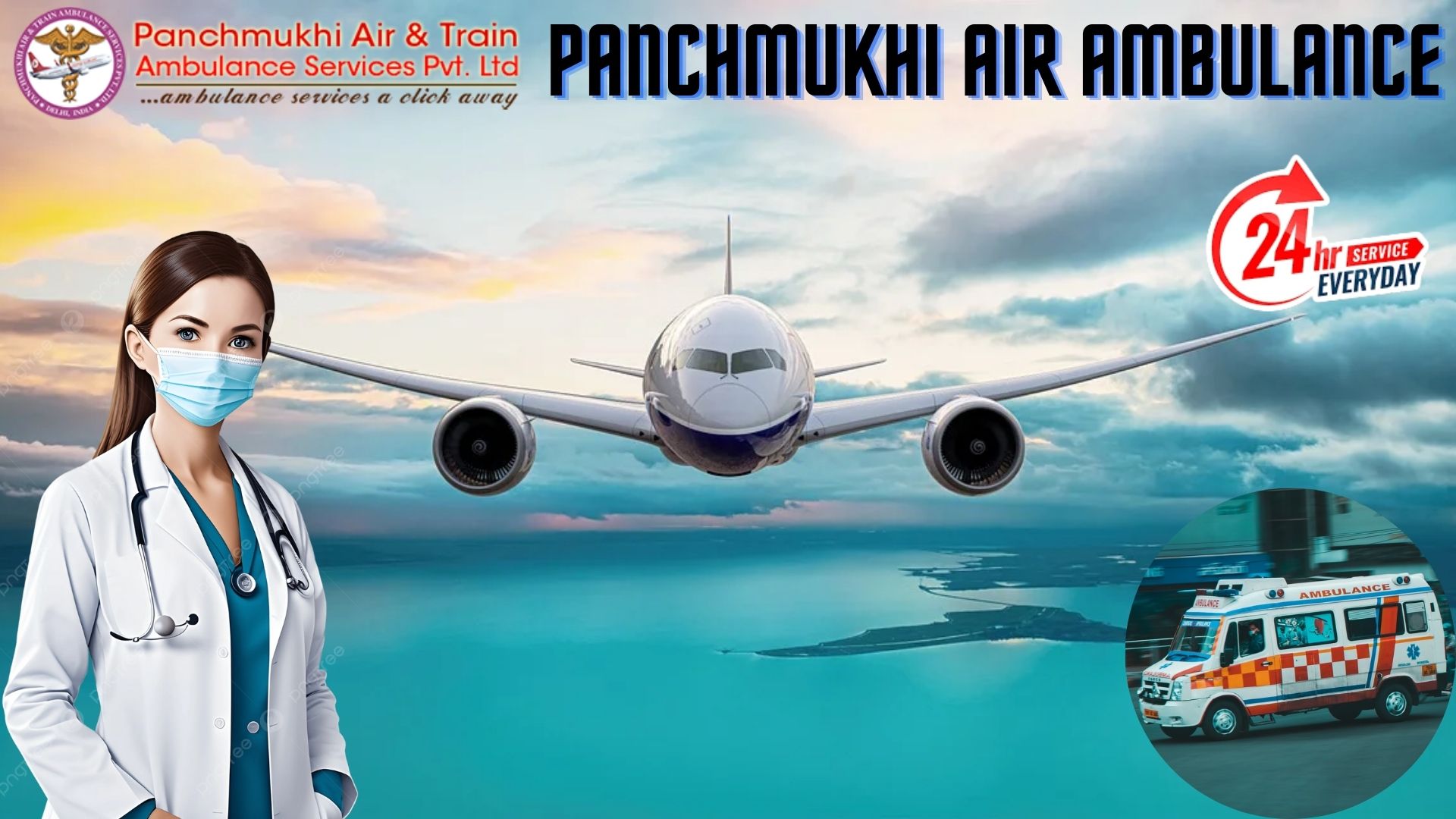 Panchmukhi Affordable Air Ambulance Service in Patna