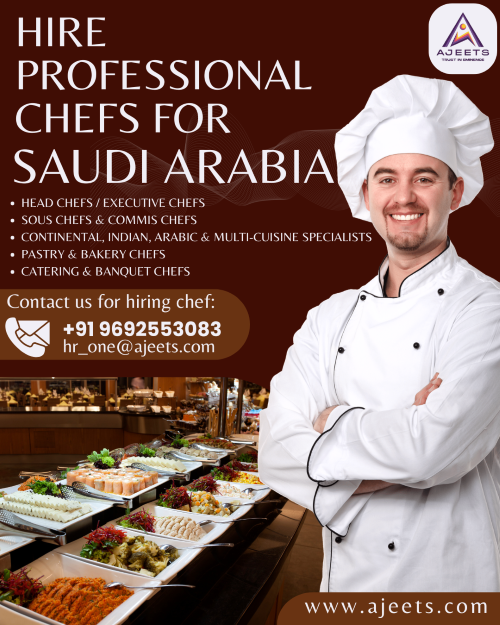 Hire Multi Cuisine Chefs for Saudi Arabia