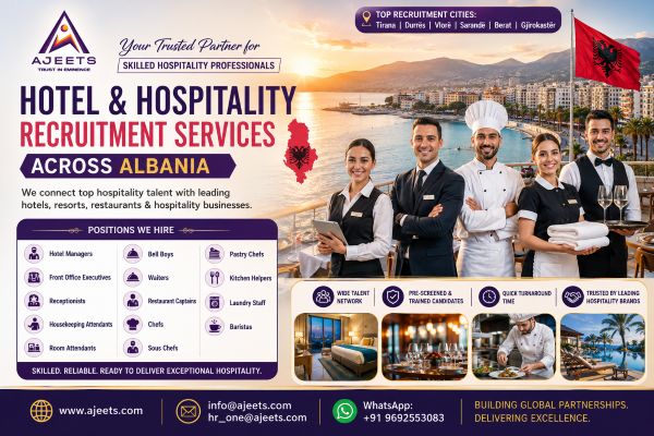 Top Hospitality Employment Agency for Albania