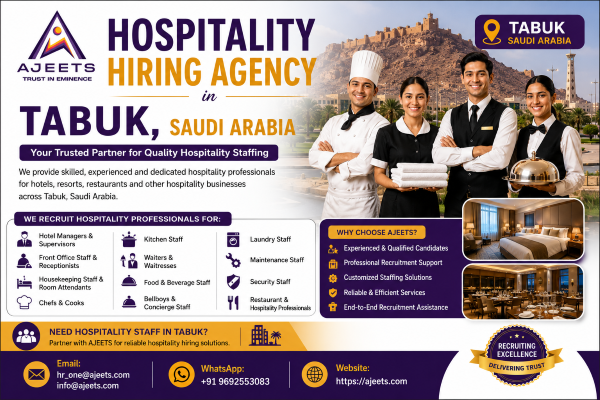 Hospitality Hiring Agency in Tabuk