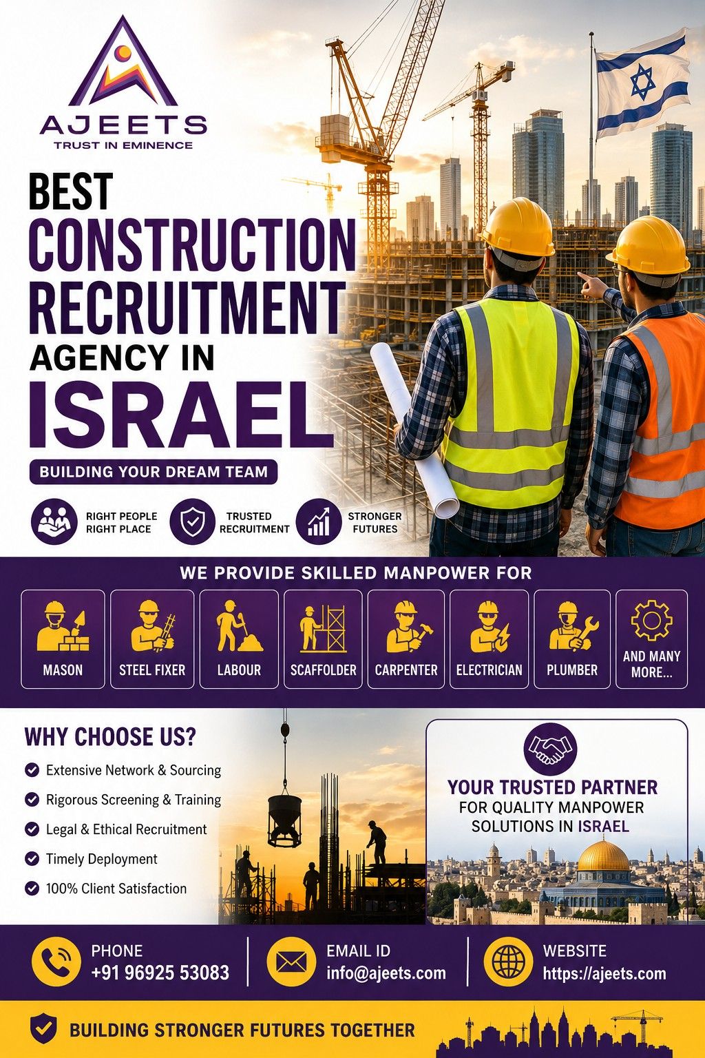 Best Construction Recruitment Agency In Israel