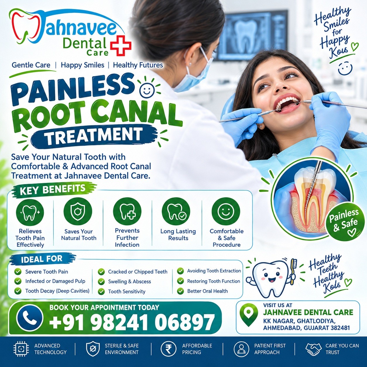 Painless Root Canal Treatment Dr Nandini H Mewada