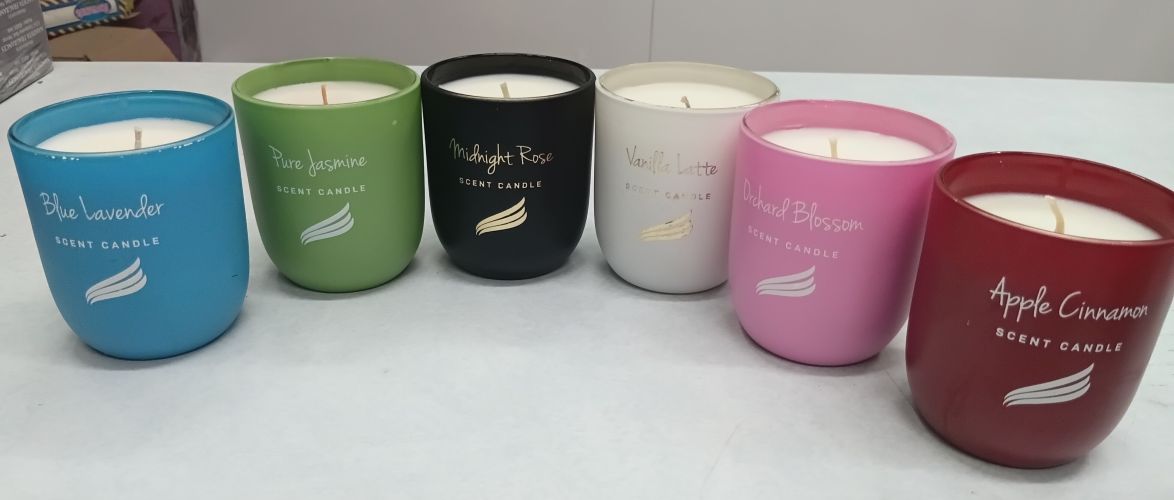 Scented Glass Candles AARYAH DECOR