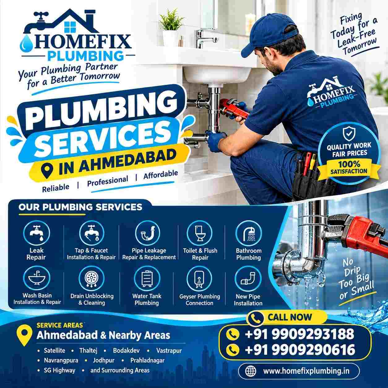 Plumber Service in Ahmadabad by HomeFix