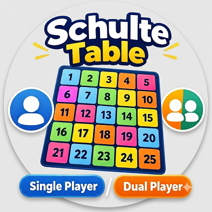 Boost Brainpower with Schulte Table Solo and Dual play