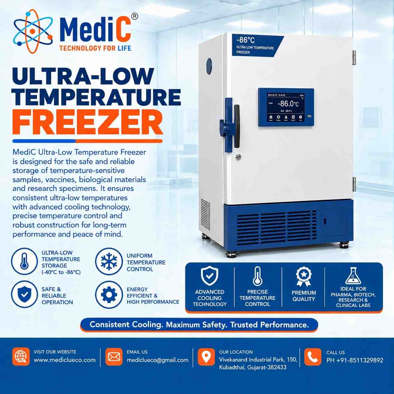 Ultra Low Temperature Freezer Manufacturer